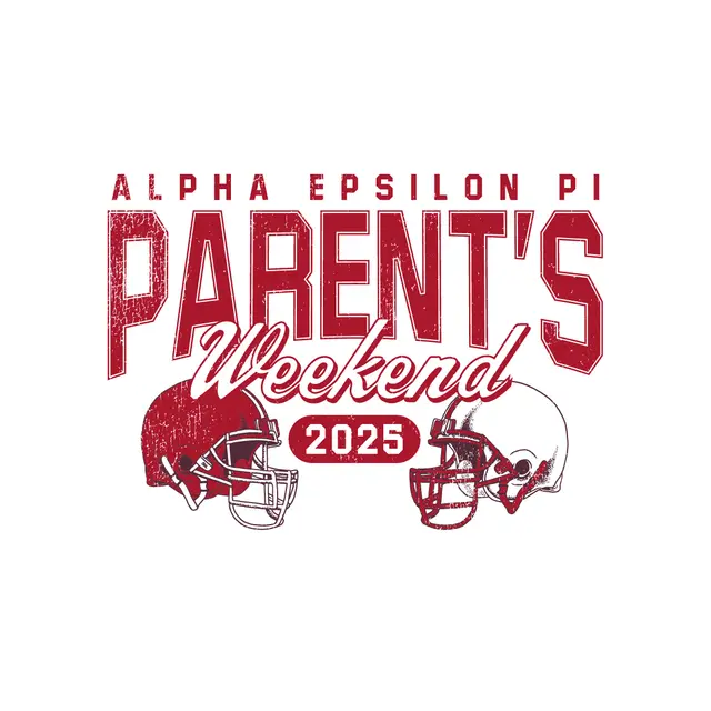 Alpha Epsilon Pi Football Helmet Parent's Weekend Shirt