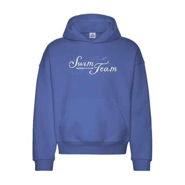 Swim Team Flowing Script Water Motif PR Hoodie 2