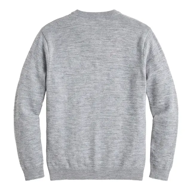 Men's Pilbloc V-Neck Button Cardigan Sweater Grey Heather Back