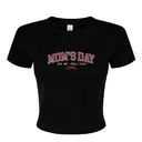 Phi Mu Bold Arch Text with Ribbon Mom's Day Shirt 2