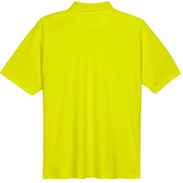 Customizable UltraClub Men's Cool & Dry Mesh Pique Polo 8210 Bright Yellow Back
