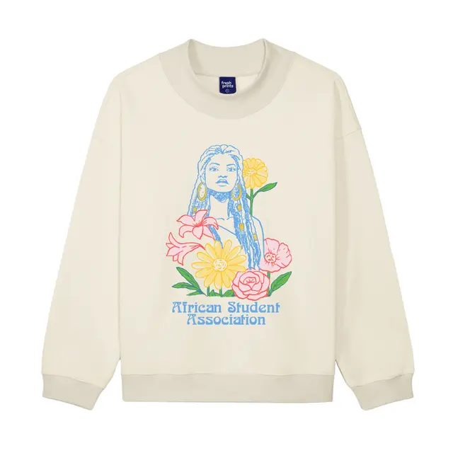 African Student Association Floral Illustration PR Sweater 2