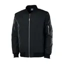 Customizable Charles River Men's Quilted Boston Flight Jacket 9027 Black Front