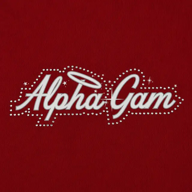 Alpha Gamma Delta Sparkling Script Rush Tank