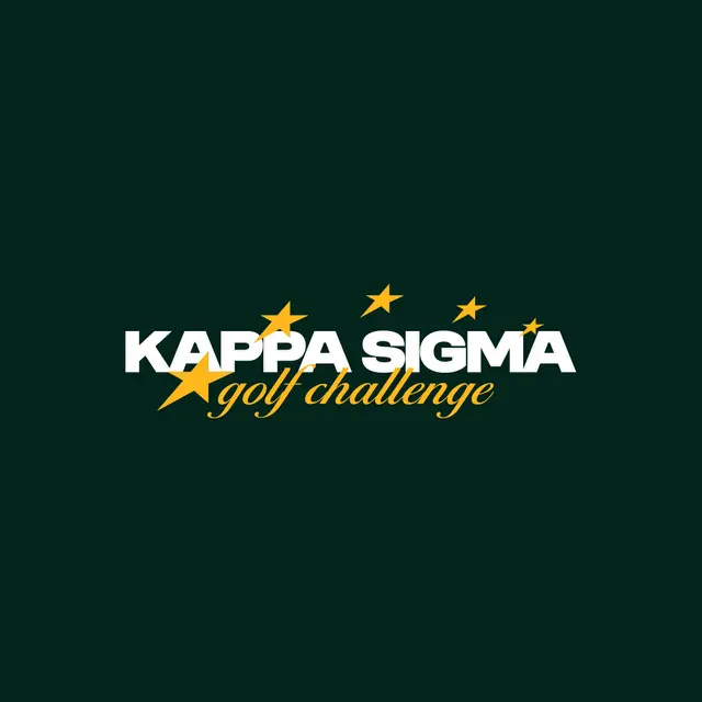 Kappa Sigma Bold Text Stars Golf Challenge Philanthropy Shirt