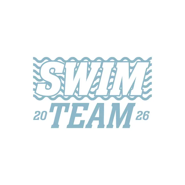 Swim Team Wavy Text PR Shorts