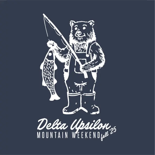 Delta Upsilon Fishing Bear Retreat Shirt
