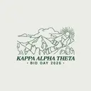 Kappa Alpha Theta Mountain Scene Bid Day Shirt