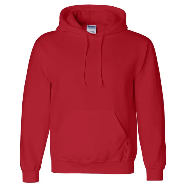Gildan Adult Dryblend Adult 9 Oz. 50/50 Hood g125 Red Front