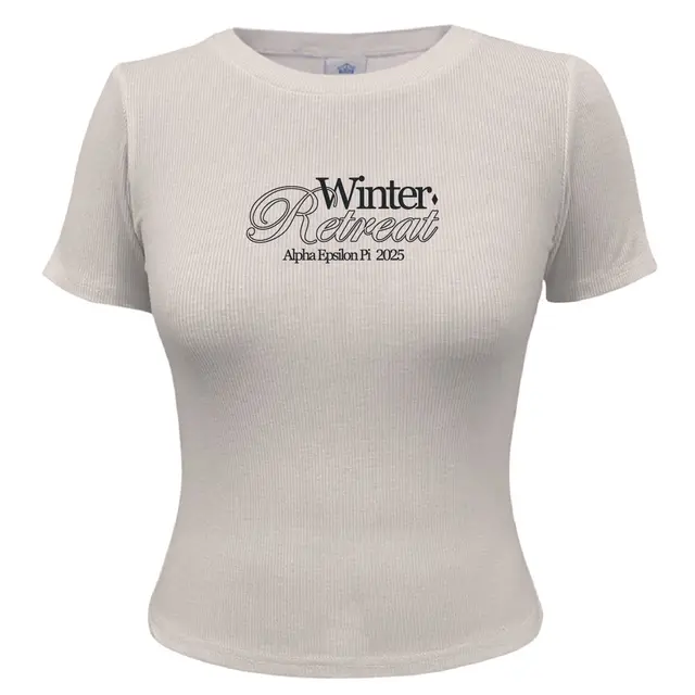 Alpha Epsilon Pi Elegant Script Winter Retreat Shirt 2
