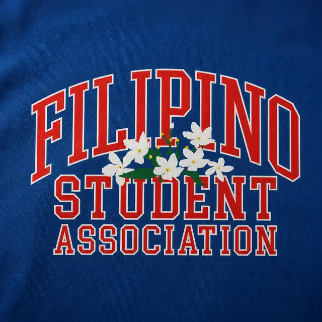 Filipino Student Association Floral Graphic PR Crewneck