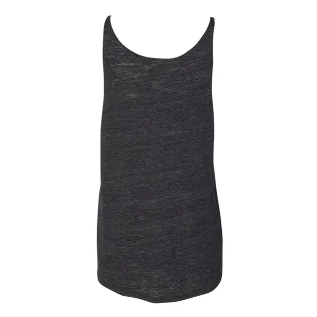 Customizable Bella + Canvas Ladies' Slouchy Tank 8838 Chrcl Black Slub Back