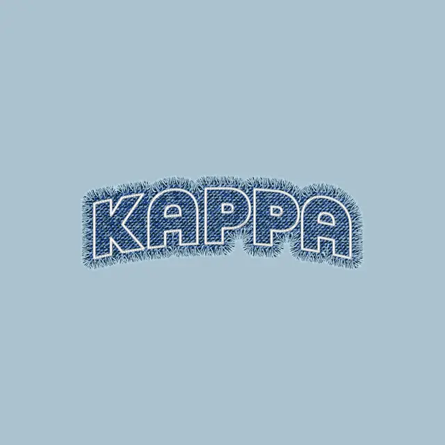 Kappa Kappa Gamma Denim Text PR Hoodie