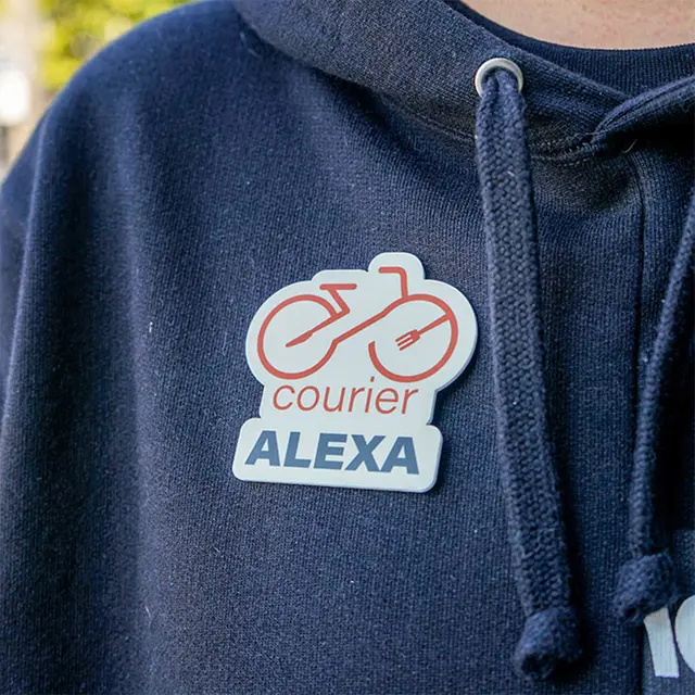 StickerYou Premium Name Badge Full Color Back
