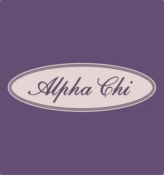 Alpha Chi Striped Layout Logo PR Tank