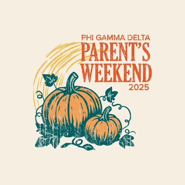 Phi Gamma Delta Pumpkin Illustration Parent's Weekend Hoodie