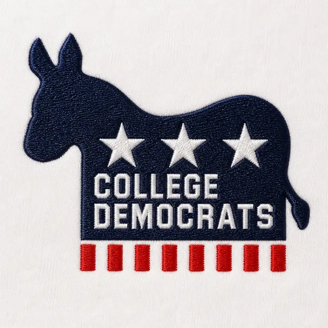 College Democrats Silhouette Donkey Stars Stripes Sweater