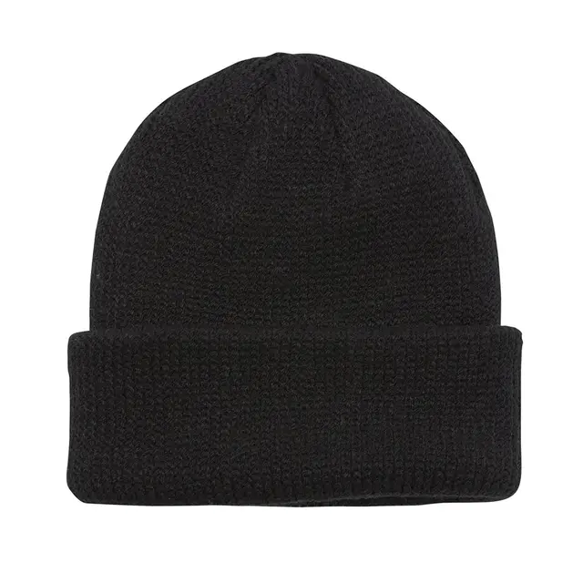 Coal Headwear The Frena Thick Knit Cuff Beanie Black Back
