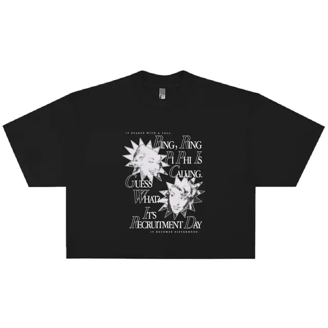 Pi Beta Phi Retro Faces with Starburst Recruitment Shirt 2