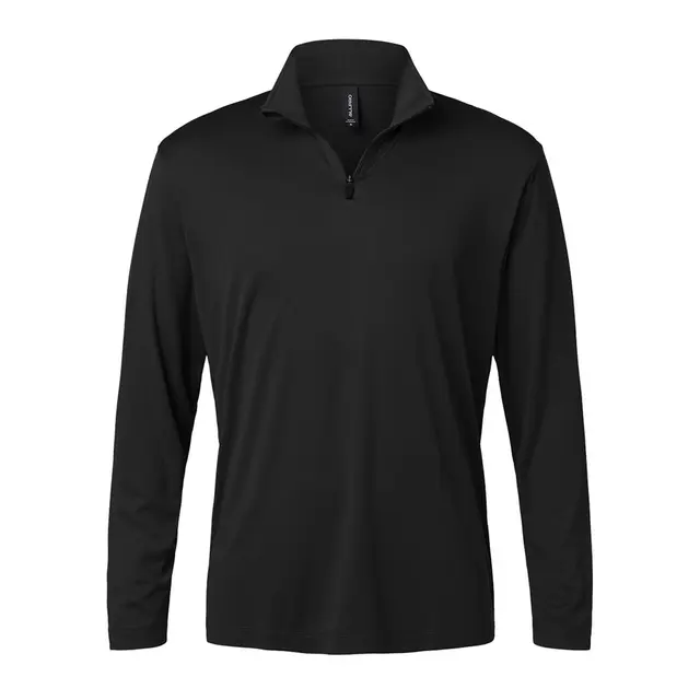 Men's Pro-Lock Performance Quarter-Zip Pullover Black Front