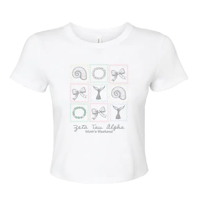 Zeta Tau Alpha Nautical Elements Mom's Weekend Shirt 2