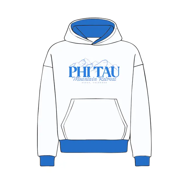 Phi Kappa Tau Mountain Illustration Retreat Hoodie 2