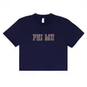 Phi Mu Leopard Print Text PR Shirt 2