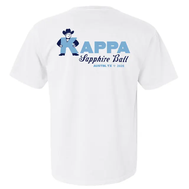Kappa Kappa Gamma Cowboy Mascot Sapphire Ball Shirt 2