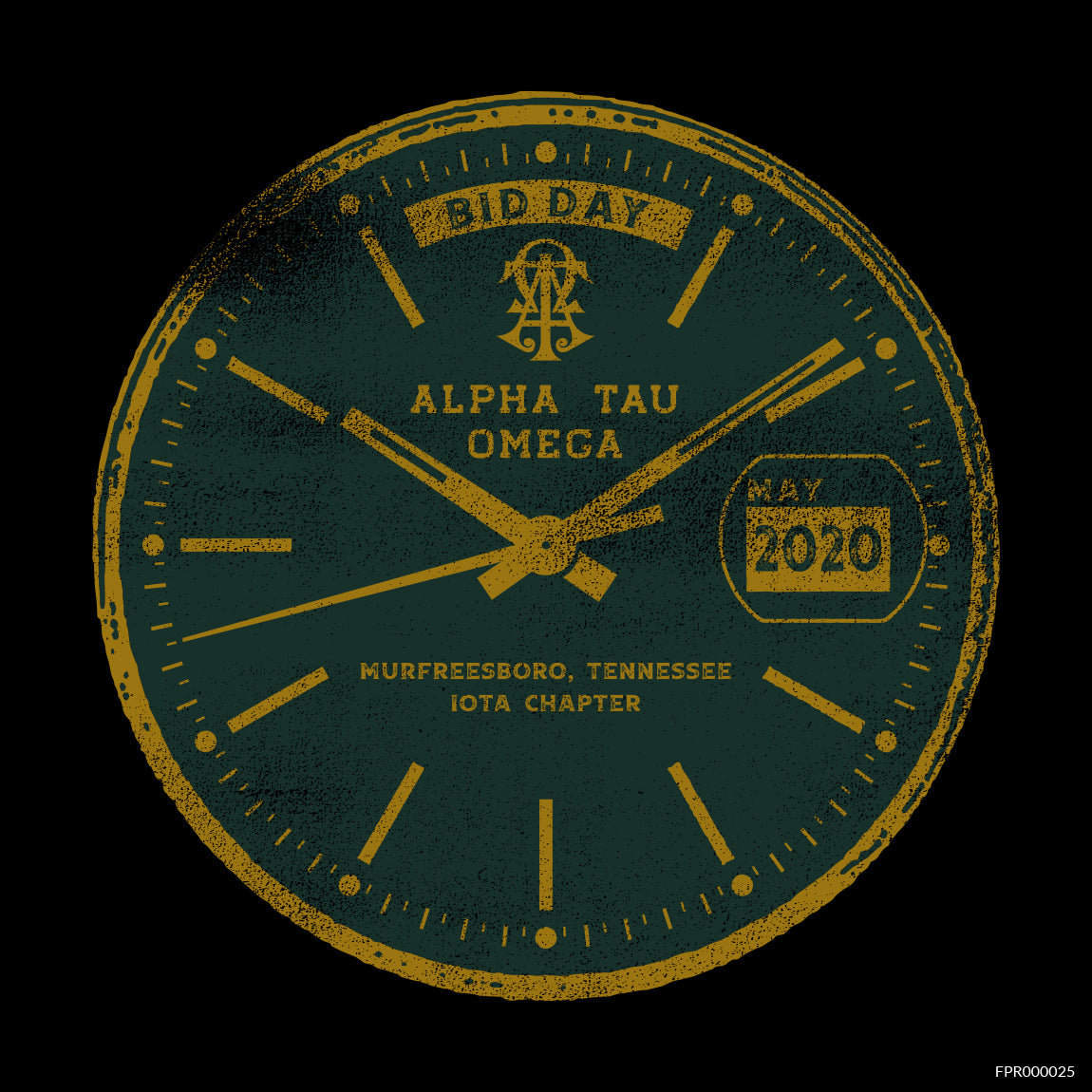 Classic Grunge Clock Logo Bid Day Sweater Alpha Tau Omega Merch | Fresh ...