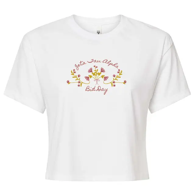 Zeta Tau Alpha Floral Bid Day Shirt 2