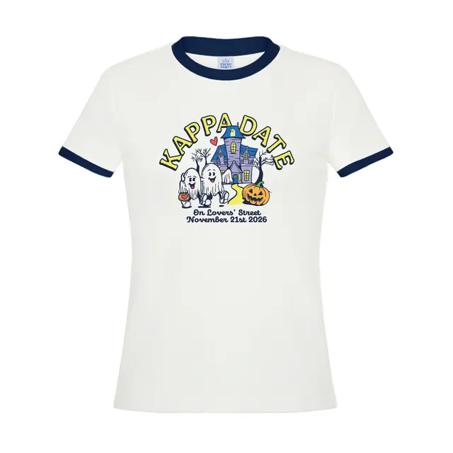 Kappa Kappa Gamma Playful Ghosts Halloween Date Party Shirt 2