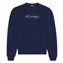 Chi Omega Heart Broken Lines Lettering Date Party Crewneck 2