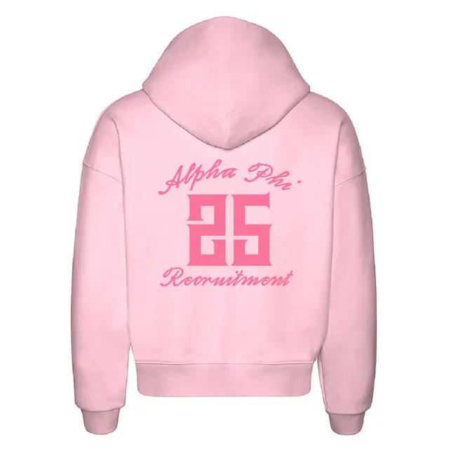 Alpha Phi Bold Block Numbers Recruitment Hoodie 2
