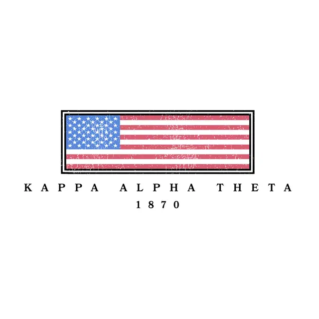 Kappa Alpha Theta American Flag PR Shirt