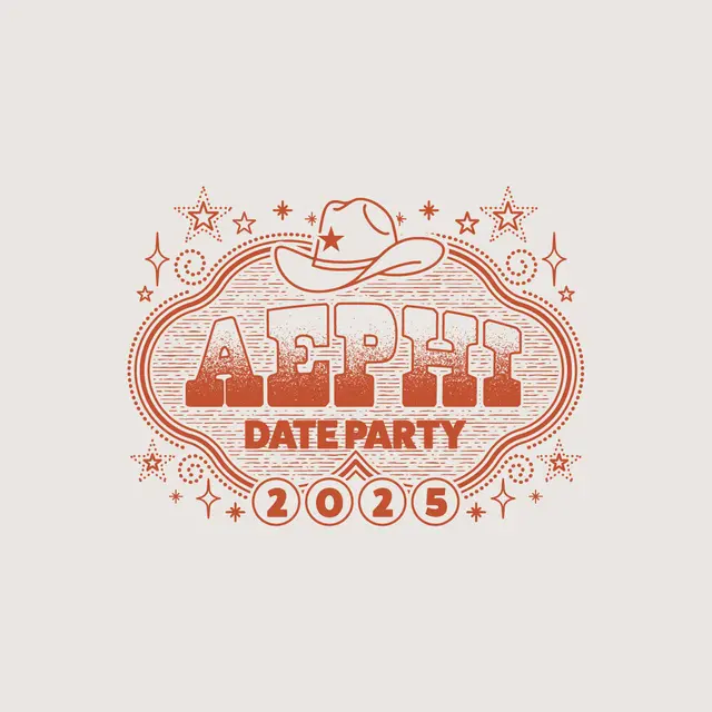 Alpha Epsilon Phi Western Cowboy Date Party Tank