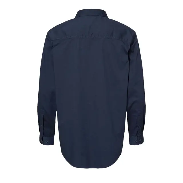 Craftsman Woven Shirt Deep Blue Back