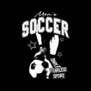 Men's Soccer Bold Text and Stars PR Hoodie