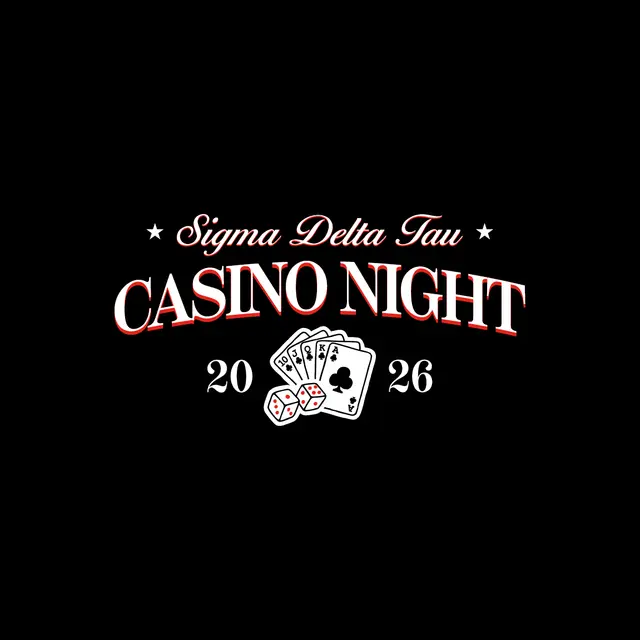 Sigma Delta Tau Playing Cards Casino Night Philanthropy Shirt