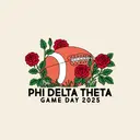 Phi Delta Theta Football and Roses Game Day Hoodie