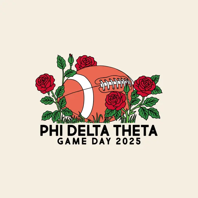 Phi Delta Theta Football and Roses Game Day Hoodie