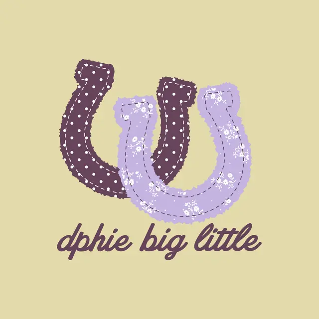 Delta Phi Epsilon Polka Dot Horseshoes Big Little Reveal Tank