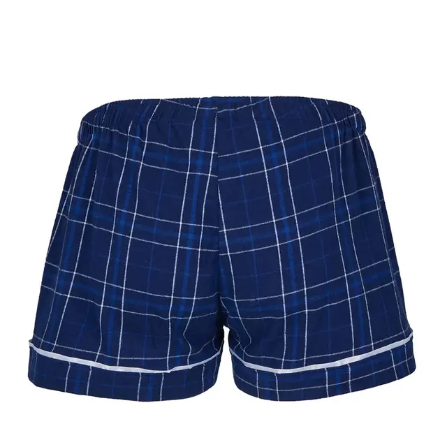 Boxercraft-Womens-Flannel-Shorts-Navy-Field-Day-Plaid-Back