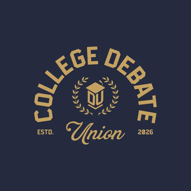 College Debate Union Crest and Laurel PR Crewneck