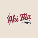 Phi Mu Red Script Text Cactus Retreat Crewneck