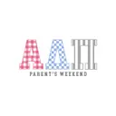 Alpha Delta Pi Patterned Greek Text Parent's Weekend Crop Top