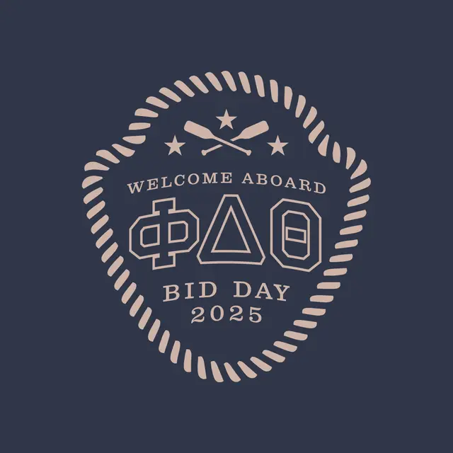 Phi Delta Theta Nautical Rope Design Rush & Bid Sweater