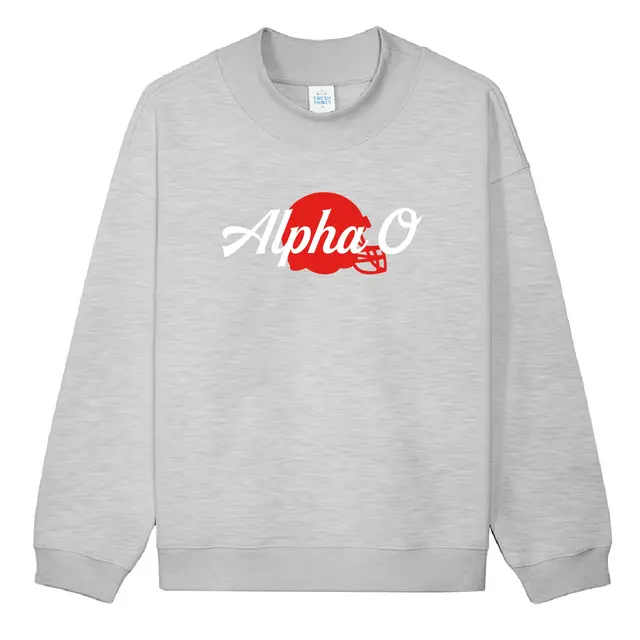 Alpha Omicron Pi Football Helmet Script PR Hoodie 2