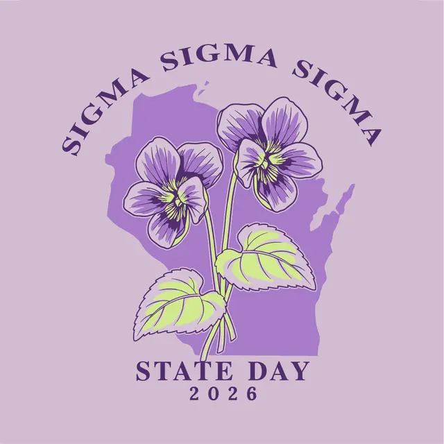 Sigma Sigma Sigma Purple Violets State Day Shirt