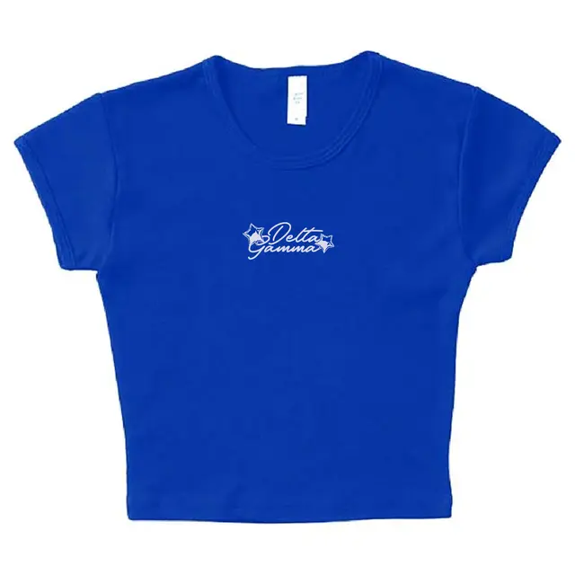 Delta Gamma Star Accented Script PR Shirt 2