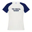 Delta Delta Delta Block Lettering Game Day Shirt 2